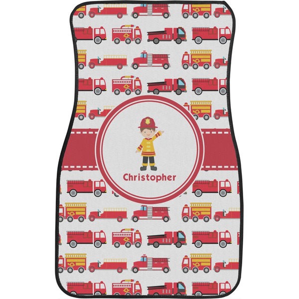 Firetrucks Front Seat Car Mat