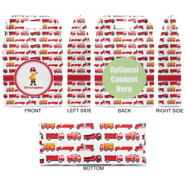 Firetrucks Gable Favor Box - Approval
