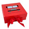 Firetrucks Gift Boxes with Magnetic Lid - Red - Front