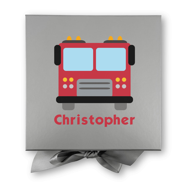 Firetrucks Gift Boxes with Magnetic Lid - Silver - Approval
