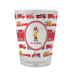 Firetrucks Glass Shot Glass - 1.5 oz - Set of 4 (Personalized)