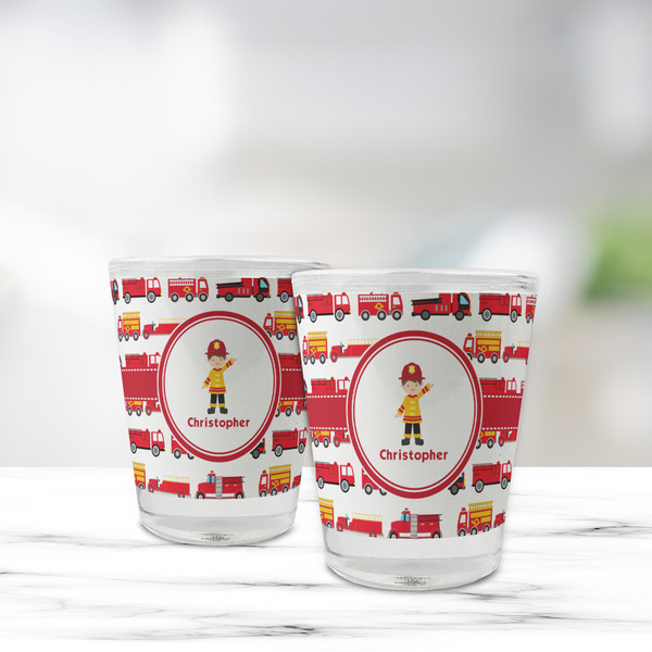 Firetrucks Glass Shot Glass - Standard - LIFESTYLE