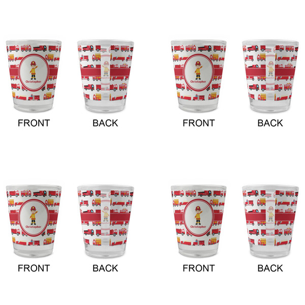 Firetrucks Glass Shot Glass - Standard - Set of 4 - APPROVAL
