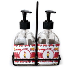 Firetrucks Glass Soap & Lotion Bottles (Personalized)