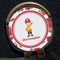 Firetrucks Golf Ball Marker Hat Clip - Gold - Close Up