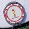 Firetrucks Golf Ball Marker Hat Clip - Silver - Front