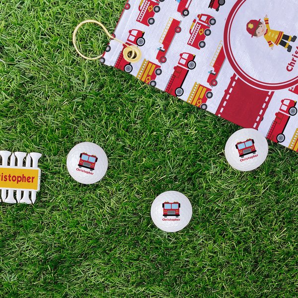 Firetrucks Golf Balls - Generic - Set of 3 - LIFESTYLE