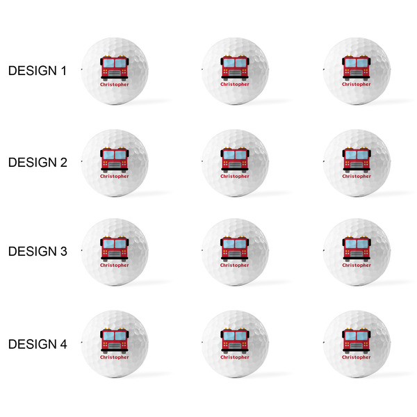 Firetrucks Golf Balls - Titleist - Set of 12 - APPROVAL