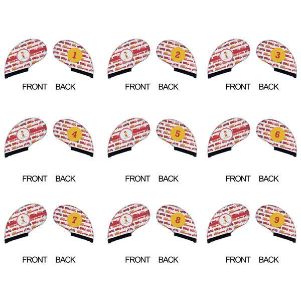 Firetrucks Golf Club Covers - APPROVAL (set of 9)