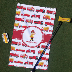 Firetrucks Golf Towel Gift Set (Personalized)
