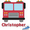 Firetrucks Graphic Iron On Transfer (Personalized)