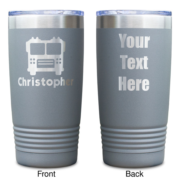 Firetrucks Gray Polar Camel Tumbler - 20oz - Double Sided - Approval