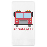 Firetrucks Guest Towels - Full Color (Personalized)