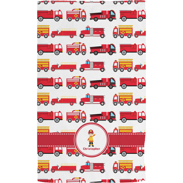 Firetrucks Hand Towel (Personalized) Full