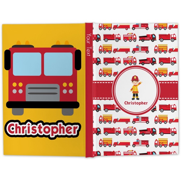 Firetrucks Hard Cover Journal - Apvl