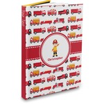 Firetrucks Hardbound Journal - 7.25" x 10" (Personalized)