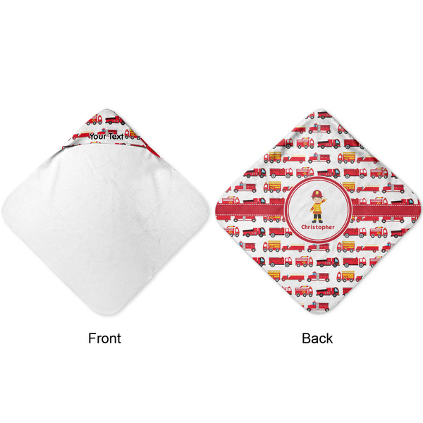 Firetrucks Hooded Baby Towel- Approval