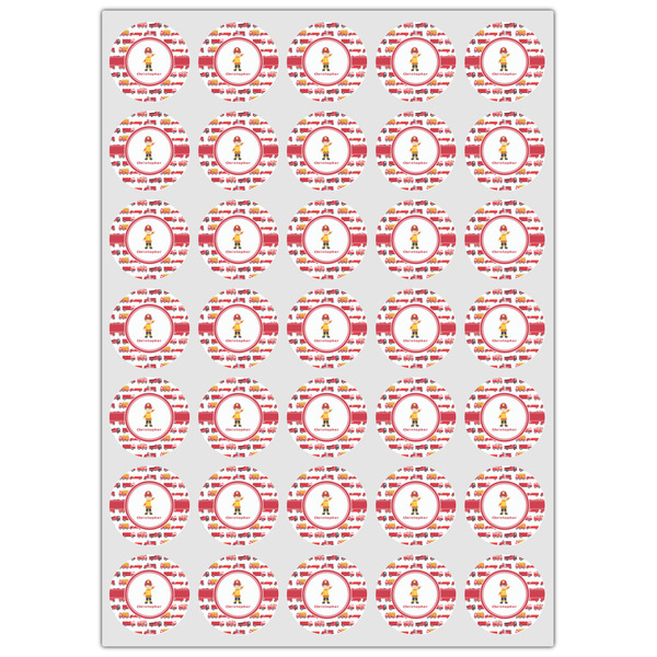 Firetrucks Icing Circle - XSmall - Set of 35