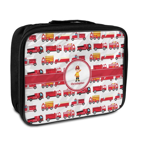 Custom Firetrucks Insulated Lunch Bag (Personalized)