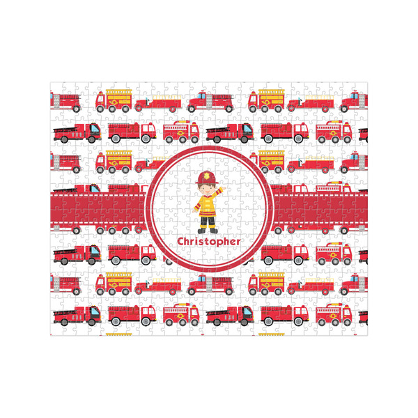 Custom Firetrucks 500 pc Jigsaw Puzzle (Personalized)
