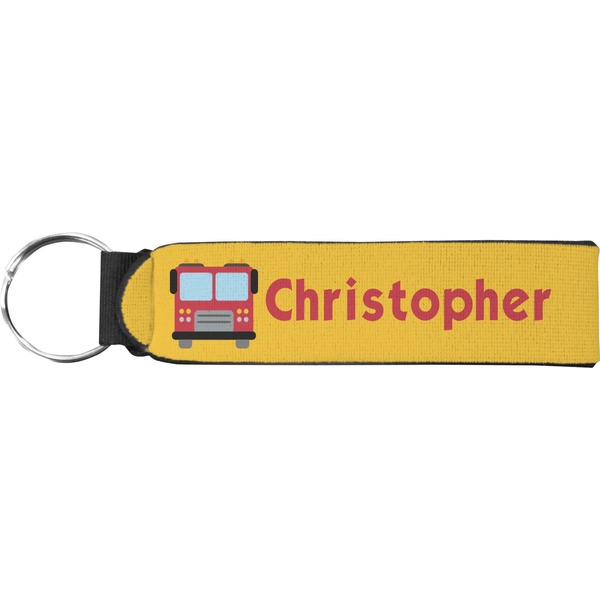 Custom Firetrucks Neoprene Keychain Fob (Personalized)