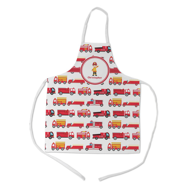 Custom Firetrucks Kid's Apron w/ Name or Text