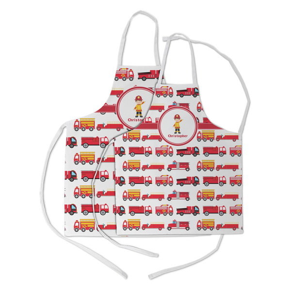 Firetrucks Kid's Aprons - Parent - Main