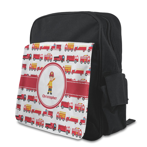 Custom Firetrucks Preschool Backpack (Personalized)