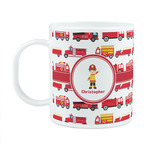Firetrucks Plastic Kids Mug (Personalized)