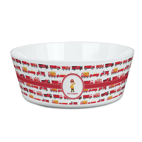Custom Firetrucks Kid's Bowl (Personalized)