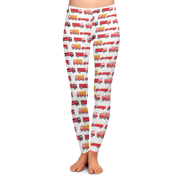 Custom Firetrucks Ladies Leggings - Extra Large