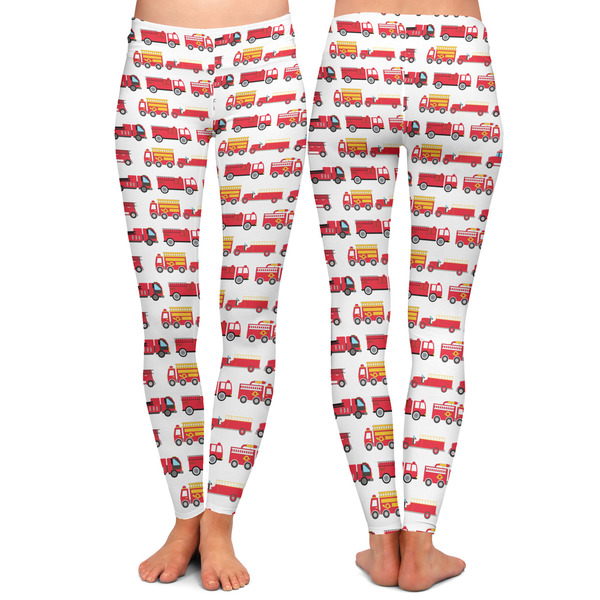 Firetrucks Ladies Leggings - Front and Back