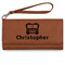 Firetrucks Ladies Wallet - Leather - Rawhide - Front View