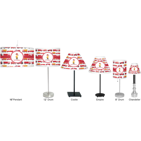 Firetrucks Lamp Full View Size Comparison