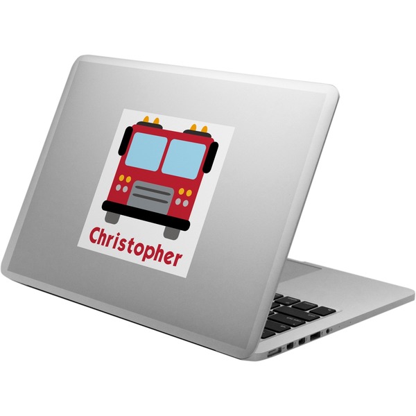 Custom Firetrucks Laptop Decal (Personalized)