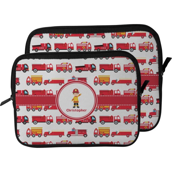 Firetrucks Laptop Sleeve (Size Comparison)