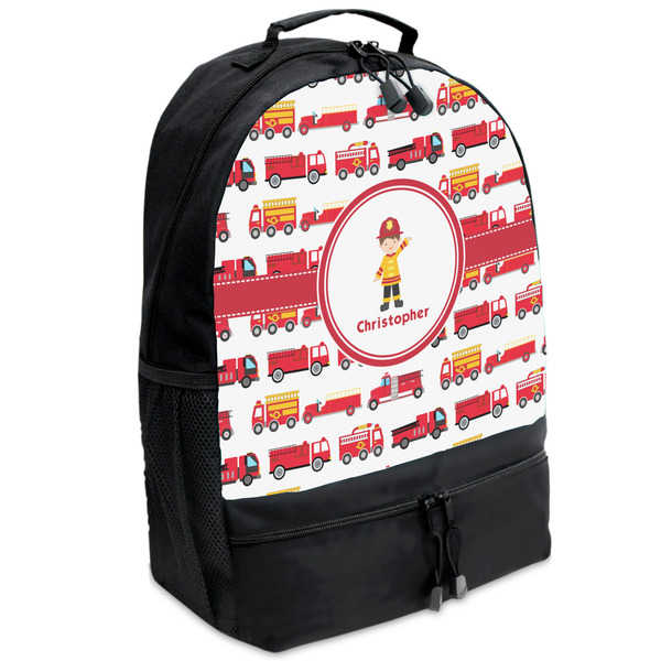 Custom Firetrucks Backpacks - Black (Personalized)