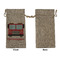 Firetrucks Large Burlap Gift Bags - Front Approval