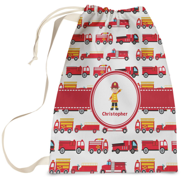 Custom Firetrucks Laundry Bag (Personalized)