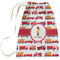 Firetrucks Large Laundry Bag - Front View