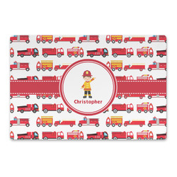 Firetrucks Large Rectangle Car Magnet (Personalized)