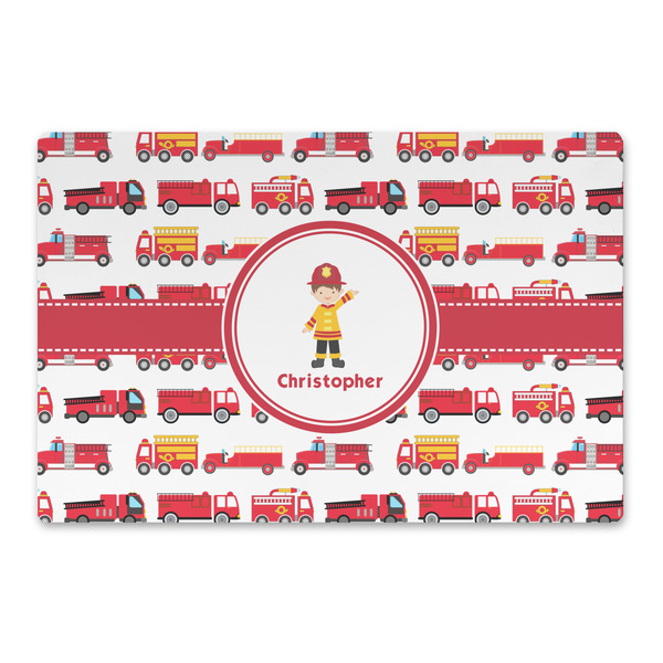 Custom Firetrucks Large Rectangle Car Magnet (Personalized)