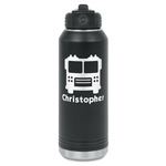 Firetrucks Water Bottles - Laser Engraved - Front & Back (Personalized)