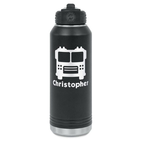 Custom Firetrucks Water Bottles - Laser Engraved (Personalized)