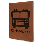 Firetrucks Leather Sketchbook (Personalized)