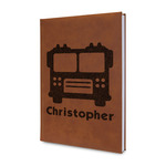 Firetrucks Leather Sketchbook - Small - Double Sided (Personalized)