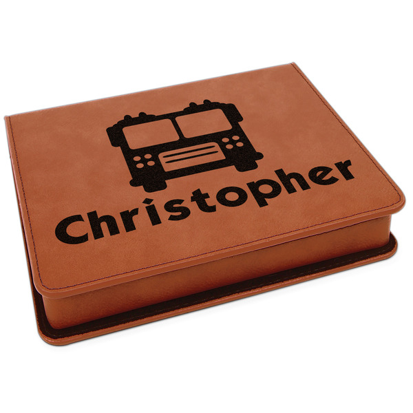 Custom Firetrucks Leatherette 4-Piece Wine Tool Set (Personalized)