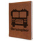 Firetrucks Leatherette Journal - Large - Single Sided (Personalized)