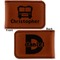 Firetrucks Leatherette Magnetic Money Clip - Front and Back