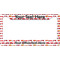 Firetrucks License Plate Frame - Style B (Personalized)